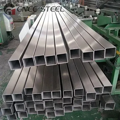 Tub quadrat d'acer inoxidable 347