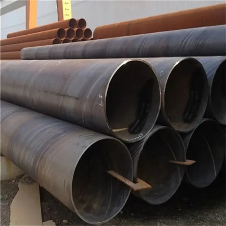 A333 Tub d'acer soldat en espiral negre de carboni