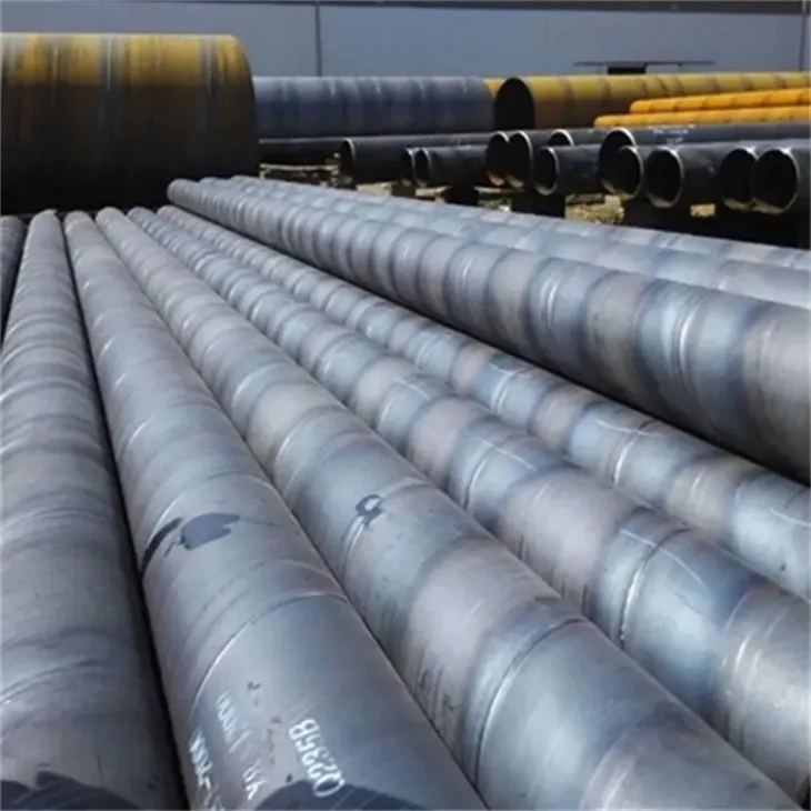 Tub d'acer soldat en espiral negre de carboni A53