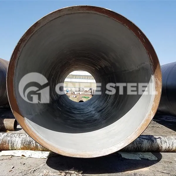 Tub d'acer anticorrosió revestit de morter de ciment